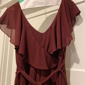 Baltic born Katya ruffle maxi dress.